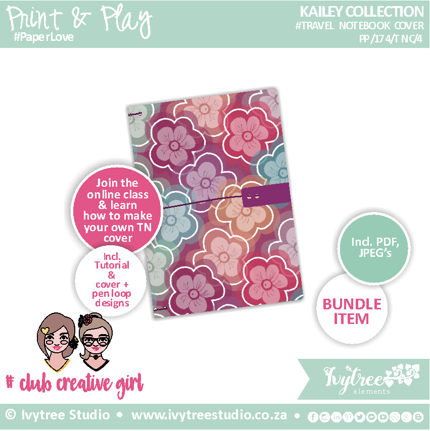 Travel Notebook Cover - Kailey Collection - 4