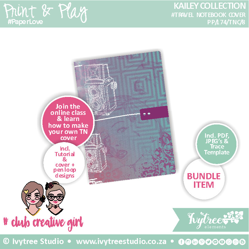 Travel Notebook Cover - Kailey Collection - 8