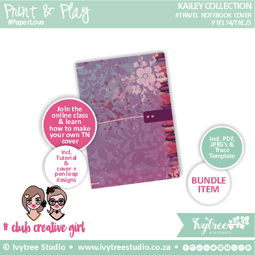 Travel Notebook Cover - Kailey Collection - 3