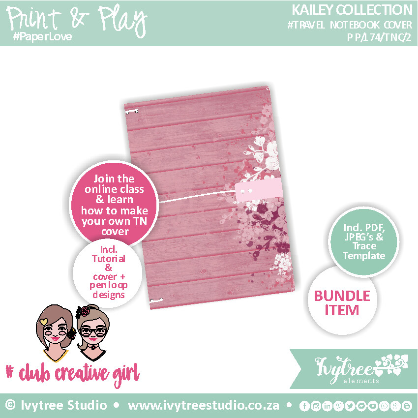 Travel Notebook Cover - Kailey Collection - 6