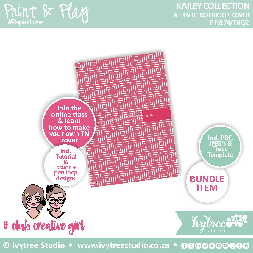 Travel Notebook Cover - Kailey Collection - 2