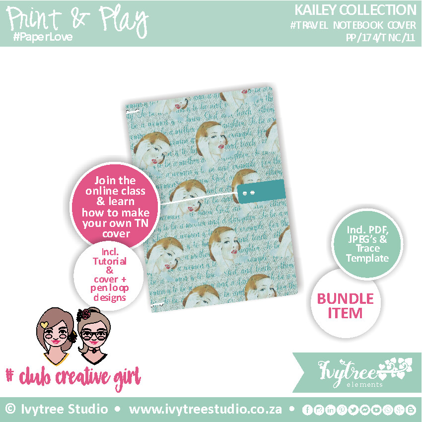 Travel Notebook Cover - Kailey Collection - 11