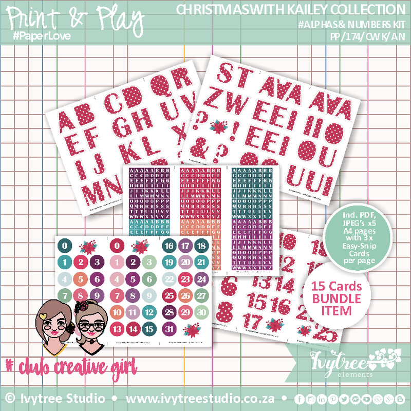 Alpha Snips + Numbers  - Christmas With Kailey Collection