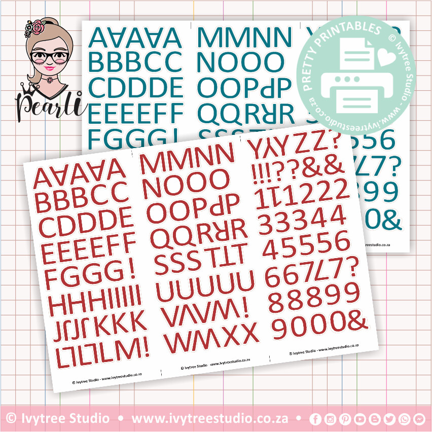 RAINBOW ALPHAS&amp;NUMBERS Bundle - Peaceful &amp; Patient Collection