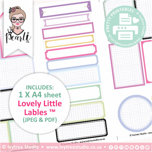 LOVELY LITTLE LABELS - Victoria Collection - NEW DESIGN!