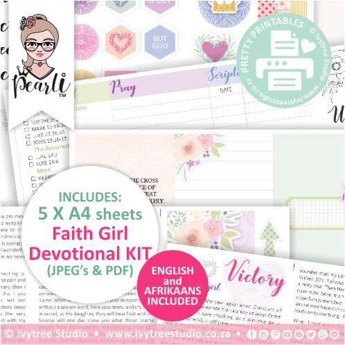Faith Girl Devotional KIT (Eng/Afr) - Victoria Collection