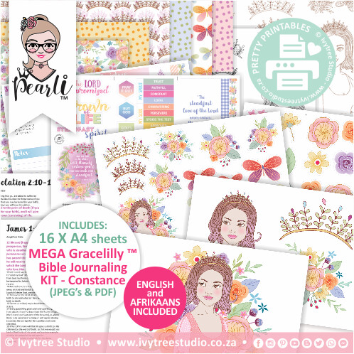 MEGA Gracelilly Bible Journaling KIT (Eng/Afr) - Constance Collection