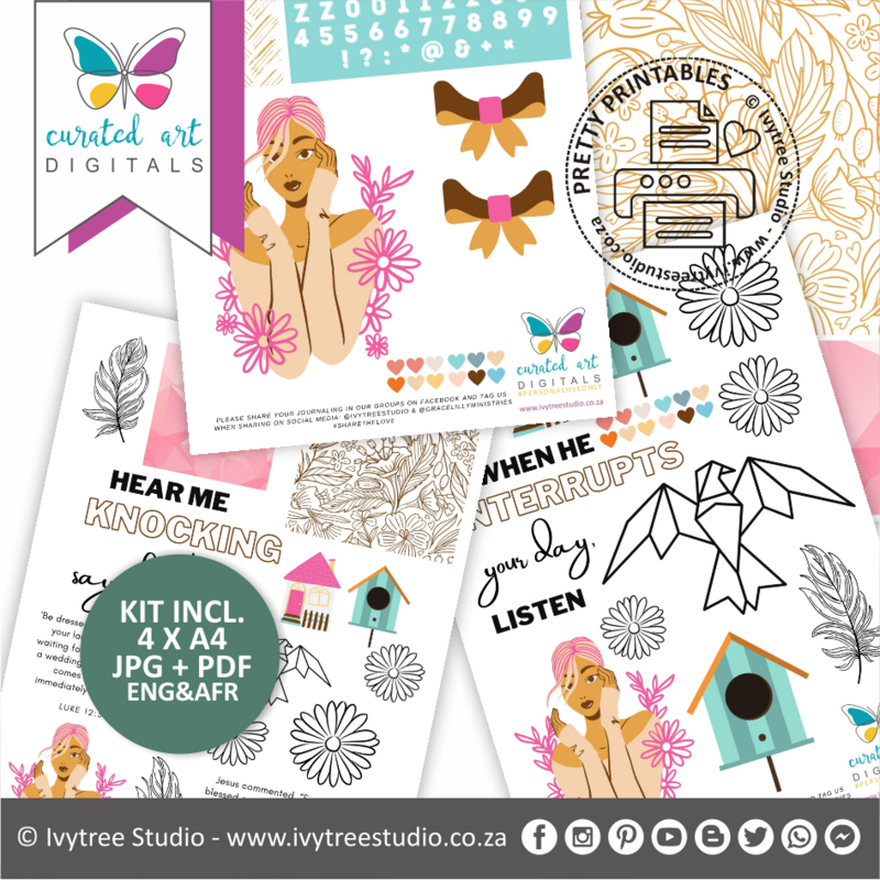 Knocking - Curated Art Digitals - Journaling Kit