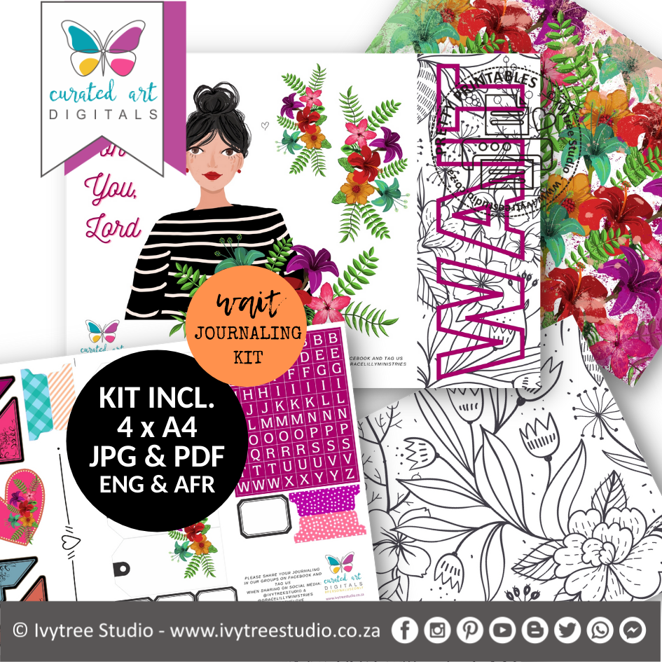 Wait - Journaling Kit - Curated Art Digitals - LillyBDesign