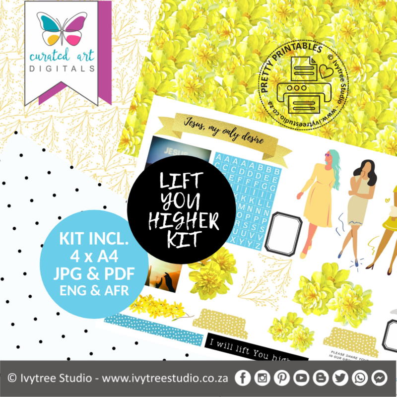 Lift you Higher | Bible Journaling Kit  | Incl. English+Afrikaans | Ivytree Studio