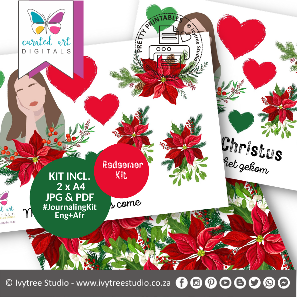 Redeemer | Bible Journaling Kit  | Incl. English+Afrikaans | Ivytree Studio