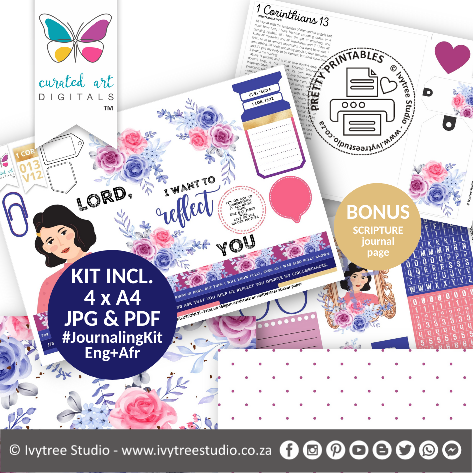 Reflect | Bible Journaling Kit  | Incl. English+Afrikaans | Ivytree Studio