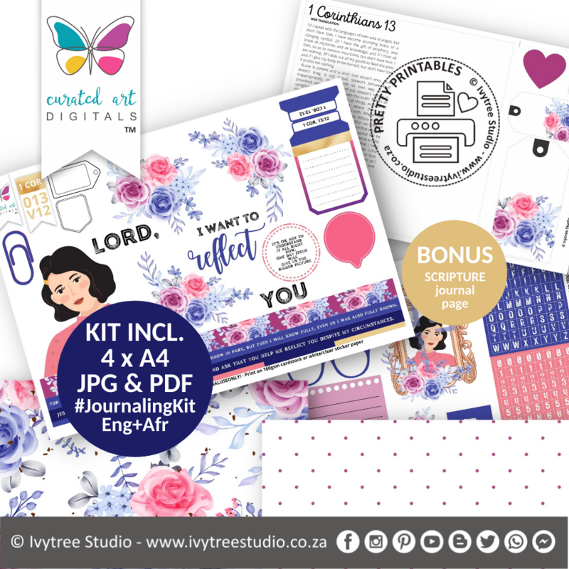 Reflect - Journaling Kit - Curated Art Digitals - LillyB Design