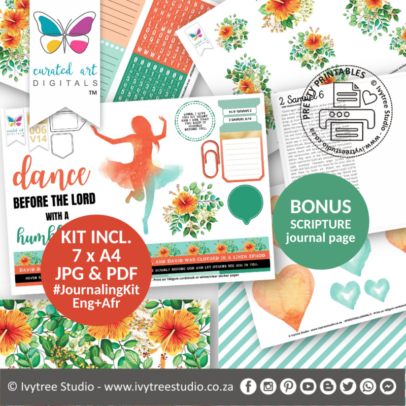 Humble Heart - Journaling Kit - Curated Art Digitals - LillyB Design