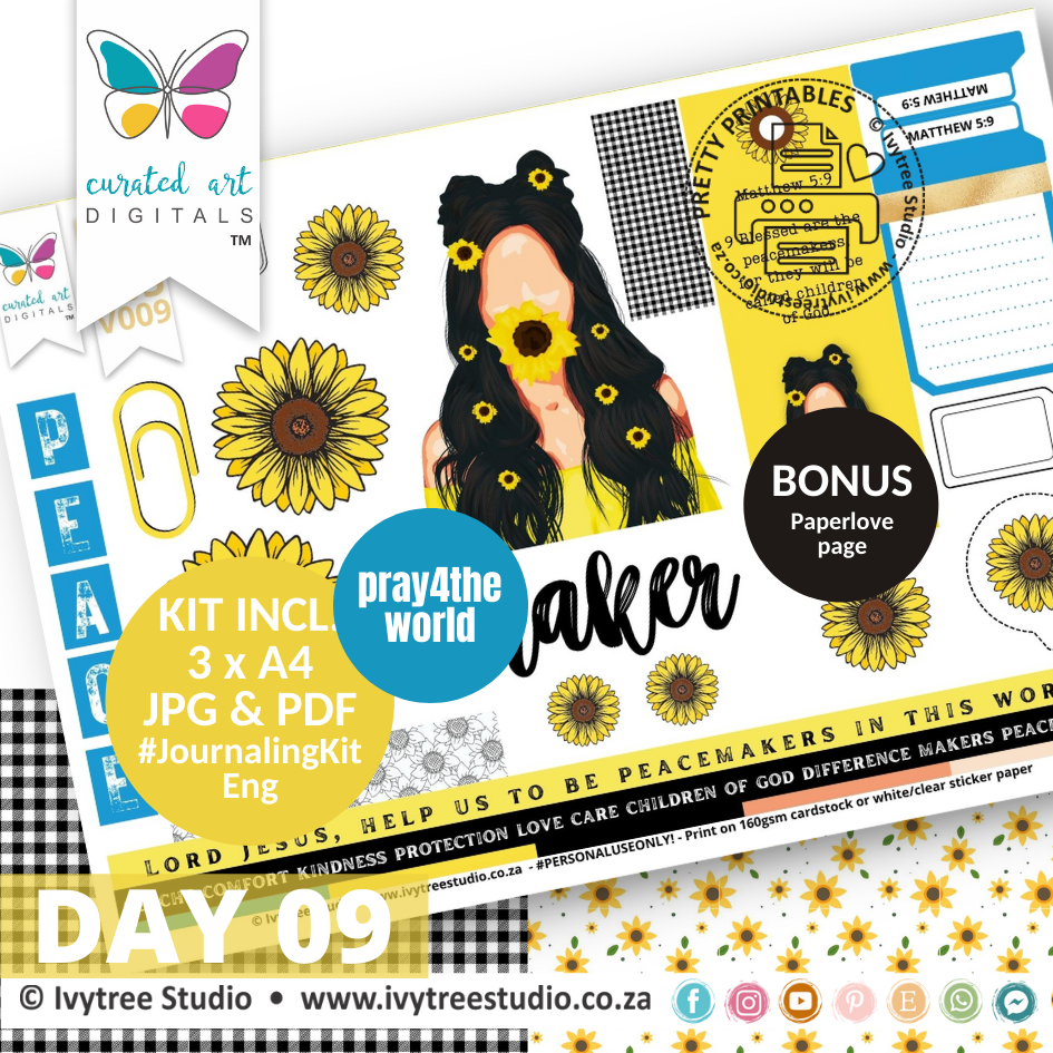 Peacemaker | Bible Journaling Kit  | Incl. English | Ivytree Studio