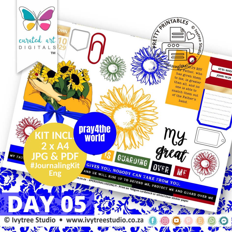 My Guard | Bible Journaling Kit  | Incl. English | Ivytree Studio