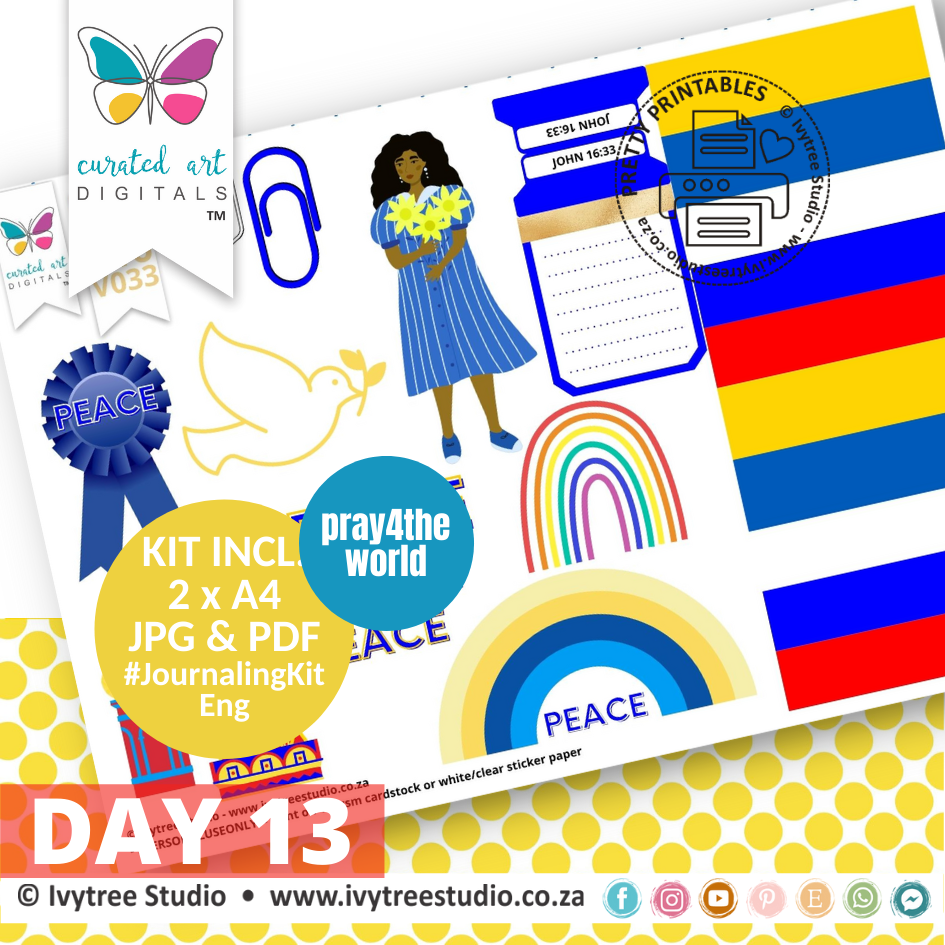 Peace Peace Peace | Bible Journaling Kit  | Incl. English | Ivytree Studio