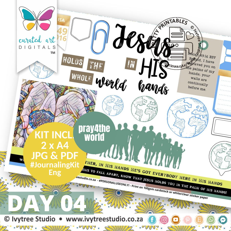 In His Hands | Bible Journaling Kit  | Incl. English | Ivytree Studio