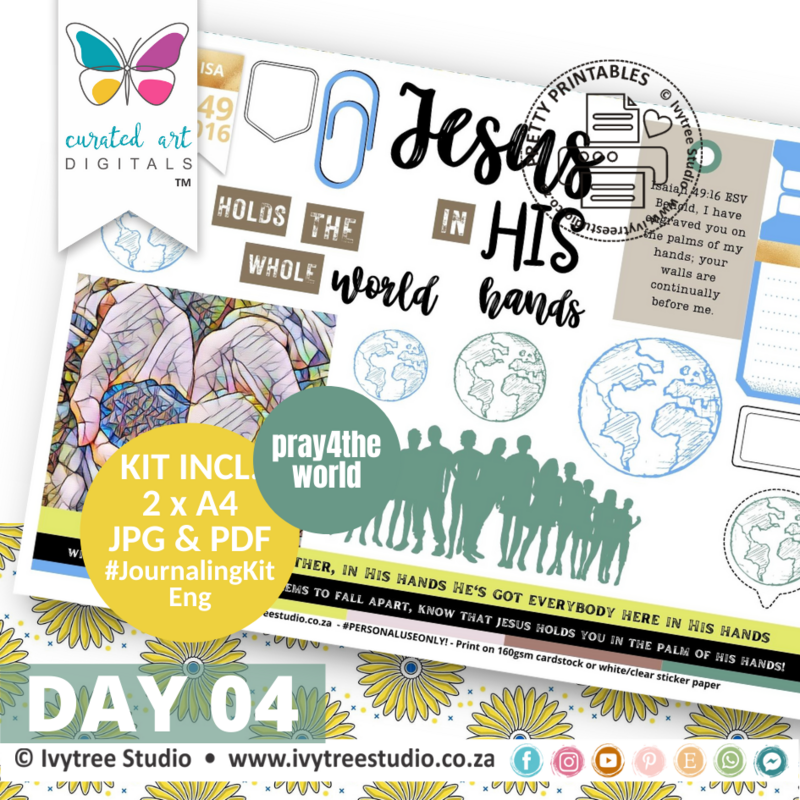 In His Hands | Bible Journaling Kit  | Incl. English | Ivytree Studio