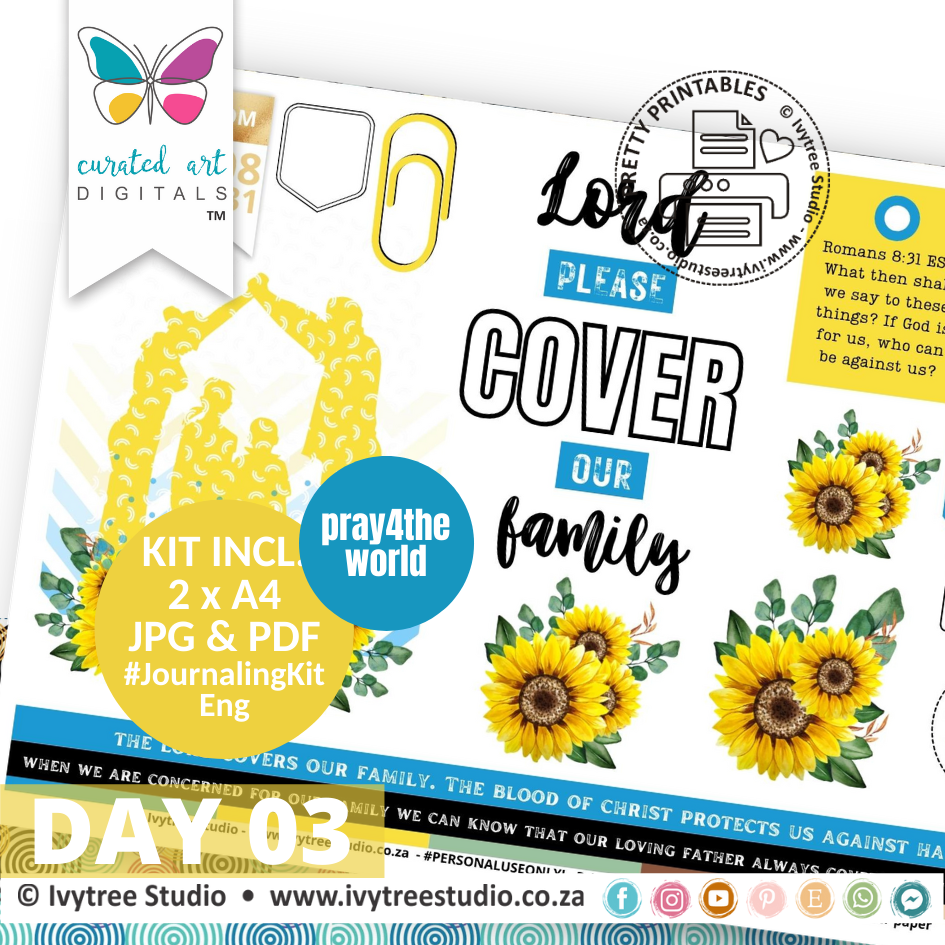Cover our Family | Bible Journaling Kit  | Incl. English | Ivytree Studio