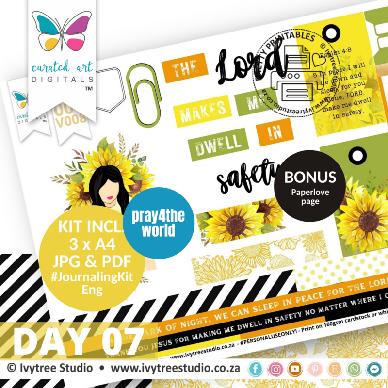 Dwell in Safety | Bible Journaling Kit | Incl. English | Ivytree Studio
