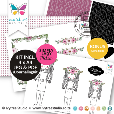Lady Melea - Journaling Kit - Simply Lady Collection