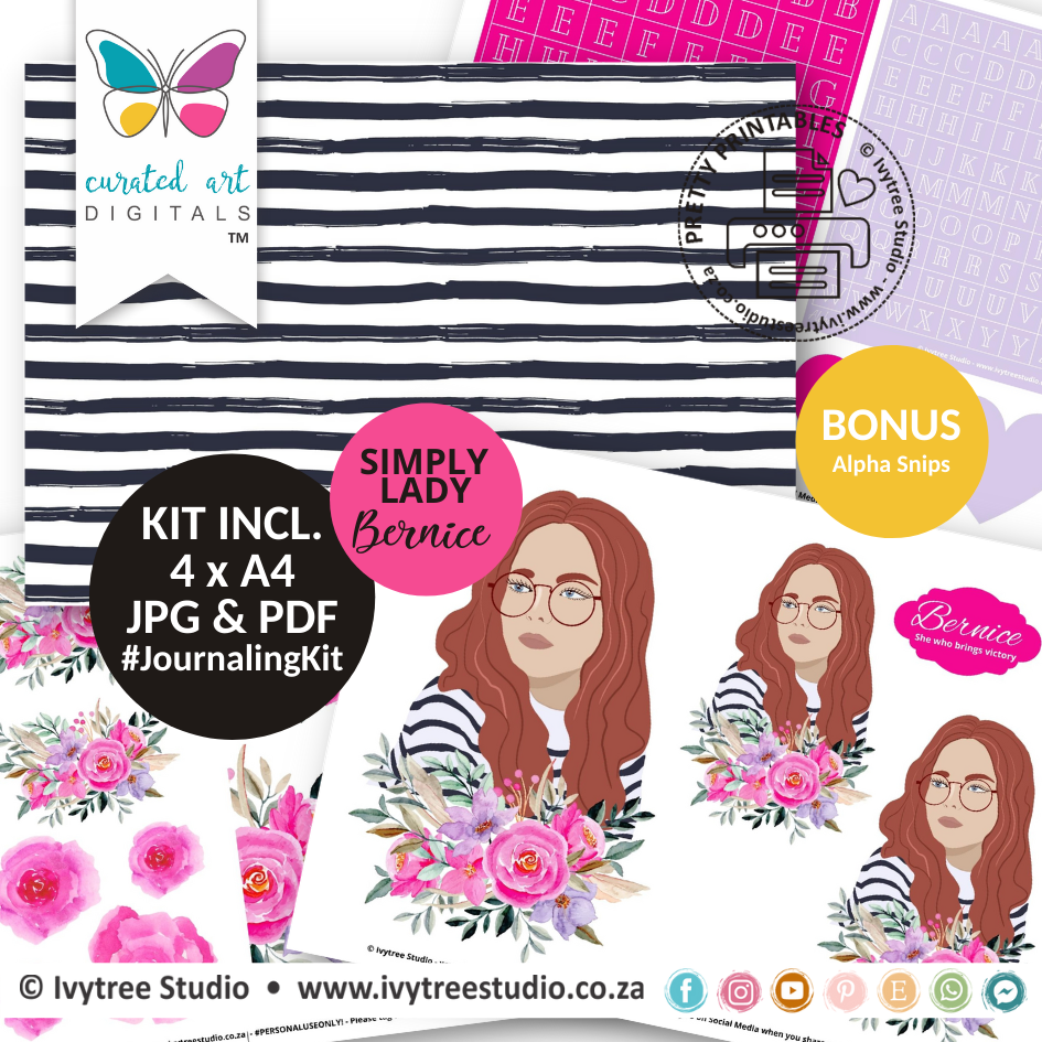 Lady Bernice - Journaling Kit - Simply Lady Collection