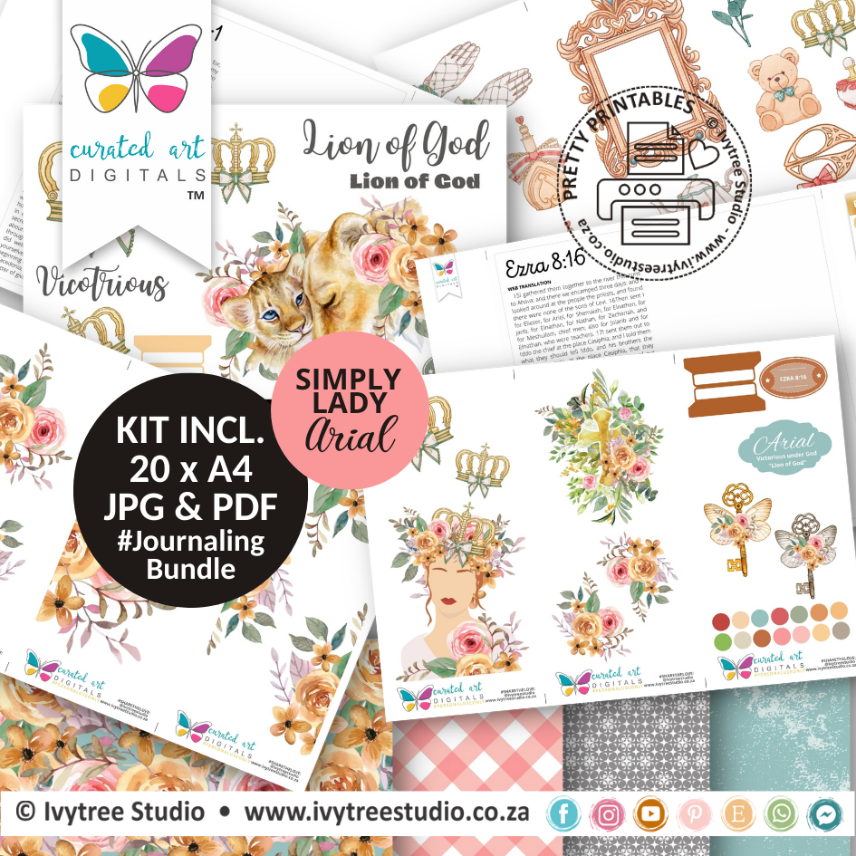 Lady Arial - Journaling Bundle + Gracelilly  Study Guide - Simply Lady Collection