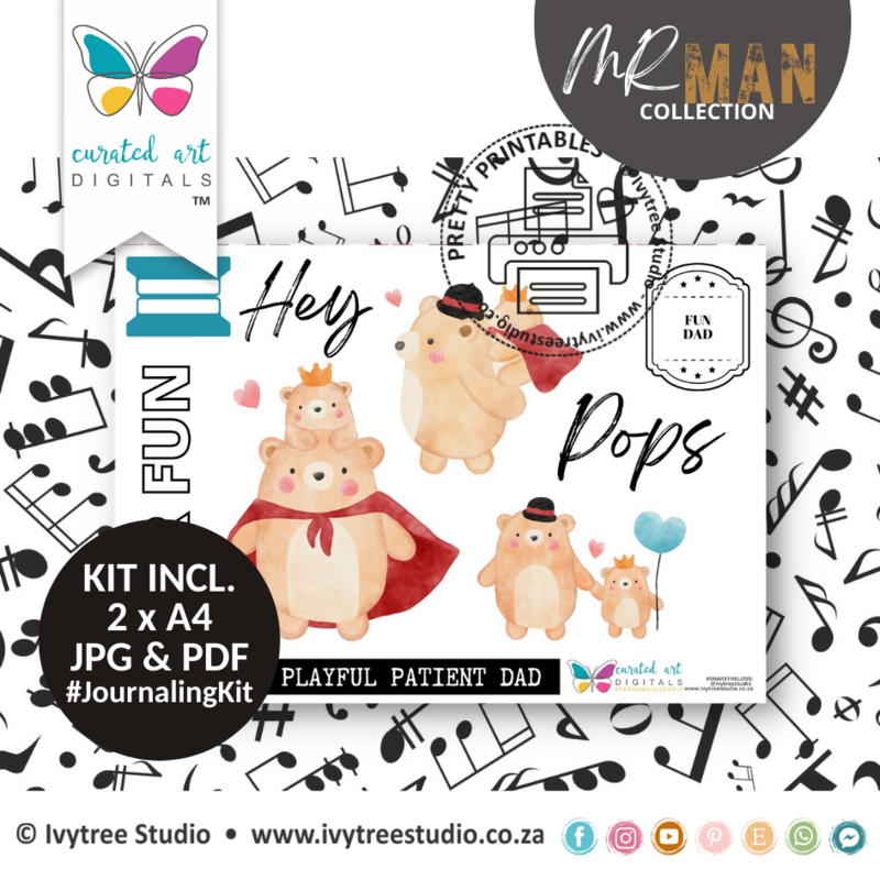 TWO FOR ONE - Hello Daddy &amp; Hey Pops - Mr Man Collection - Journaling Kit Duo