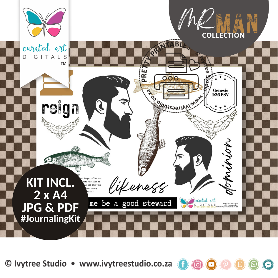 TWO FOR ONE -  Go &amp; Reign - Mr Man Collection - Journaling Kit Duo