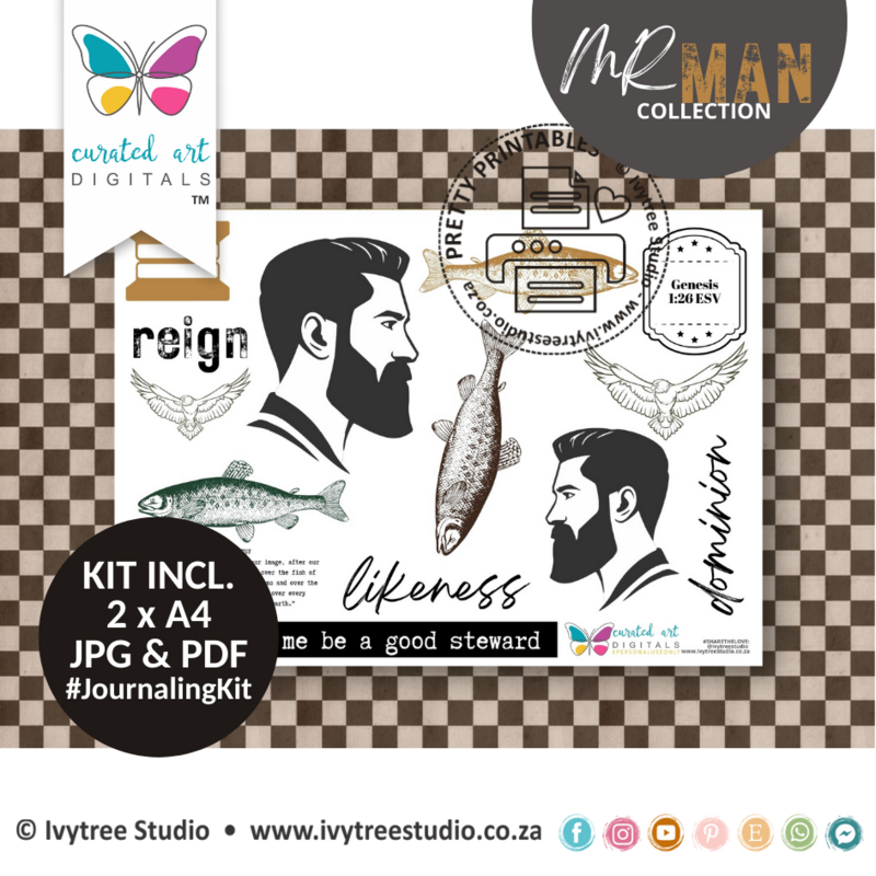 TWO FOR ONE -  Go &amp; Reign - Mr Man Collection - Journaling Kit Duo