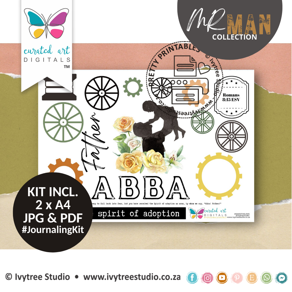 TWO FOR ONE -  Abba &amp; Our Father - Mr Man Collection - Journaling Kit Duo