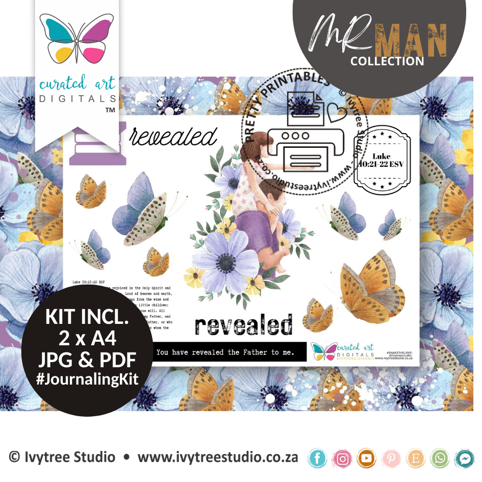 TWO FOR ONE - Comforter &amp; Revealed - Mr Man Collection - Journaling Kit Duo
