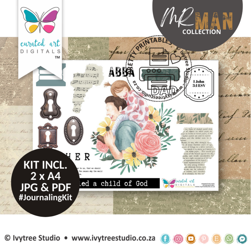 TWO FOR ONE - Glory &amp; AbbaFatherDad  - Mr Man Collection - Journaling Kit Duo