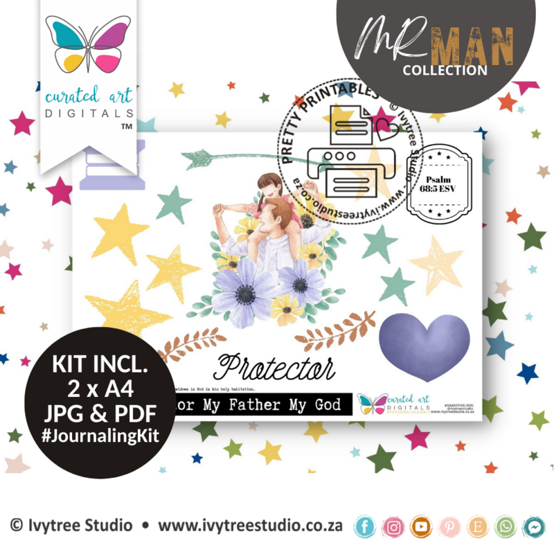 TWO FOR ONE - Compassion &amp; Protector  - Mr Man Collection - Journaling Kit Duo