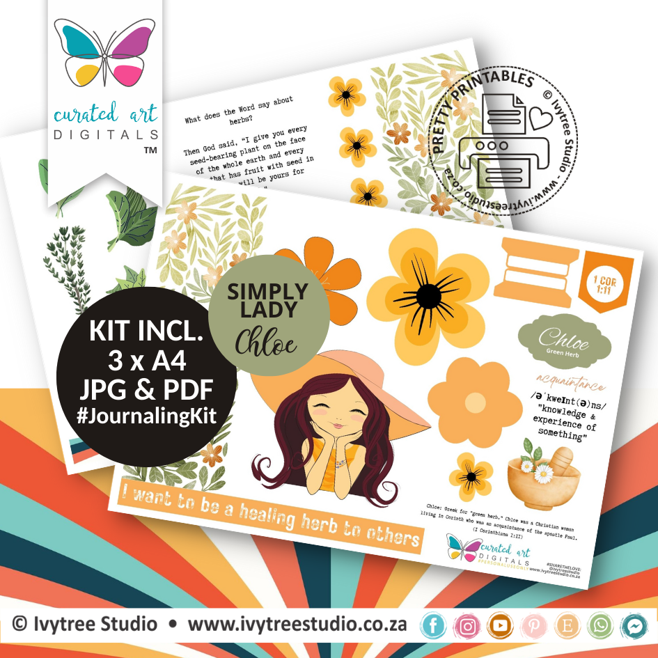 Lady Chloe - Simply Lady Collection - Journaling Kit - English