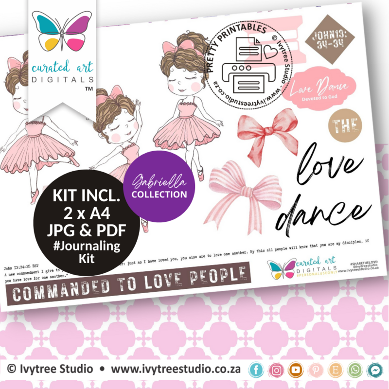 Love Dance - journaling Kit - Gabriella collection - Curated Art Digitals - LillyB Design