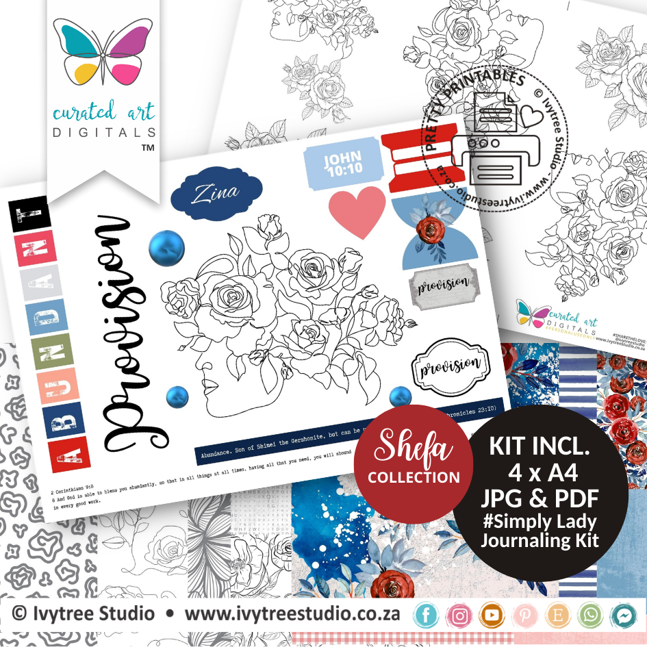 Zina Journaling Kit - Shefa Collection - Curated Art Digitals
