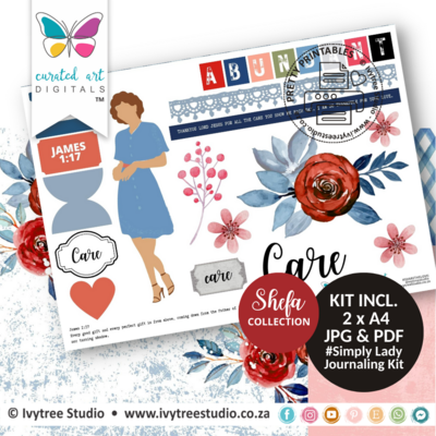 Care Journaling Kit - Shefa Collection - Curated Art Digitals