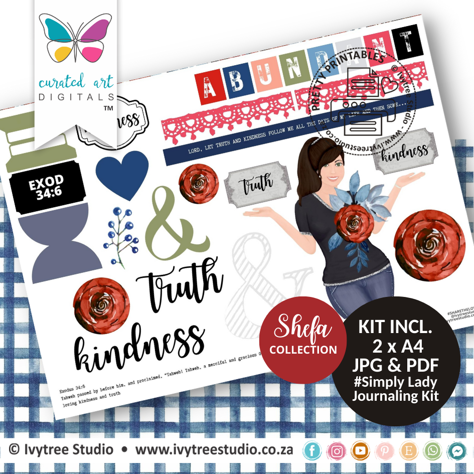 Truth and Kindness Journaling Kit - Shefa Collection - Curated Art Digitals
