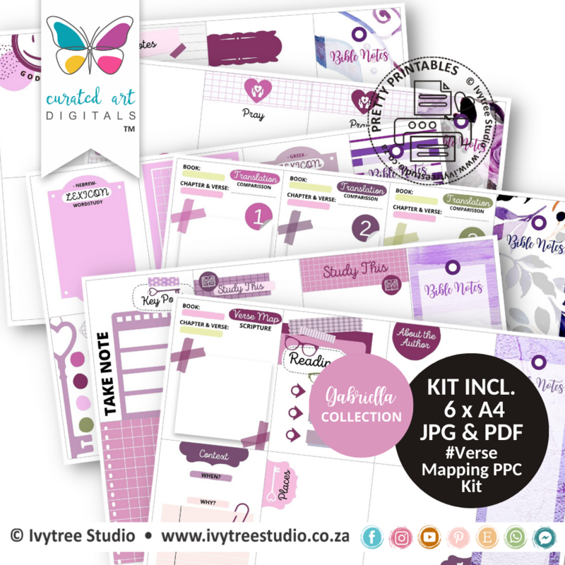 Verse Map Pretty Pocket Card Kit - Gabriella Collection