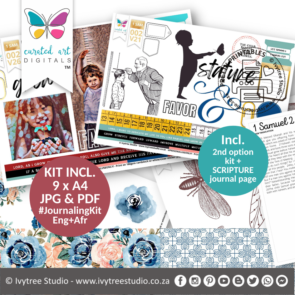Favour - Journaling Kit - Curated Art Digitals - 1 Samuel 2