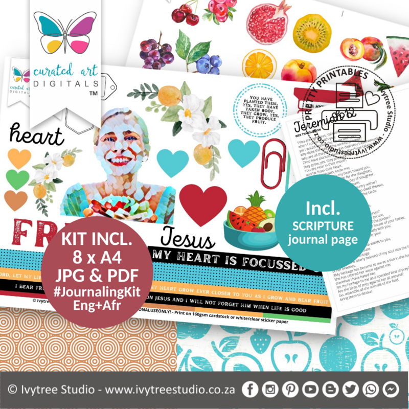 Heart Fruit - Journaling Kit - Curated Art Digitals - Jeremiah 12