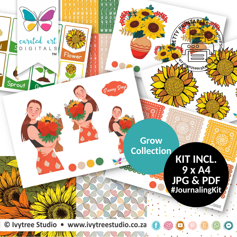 Sunny Days - Journaling Kit - Curated Art Digitals