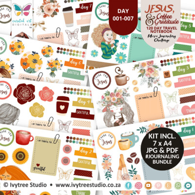 Bundle 1 - Journaling Kits - Ivytree Studio Gratitude Challenge