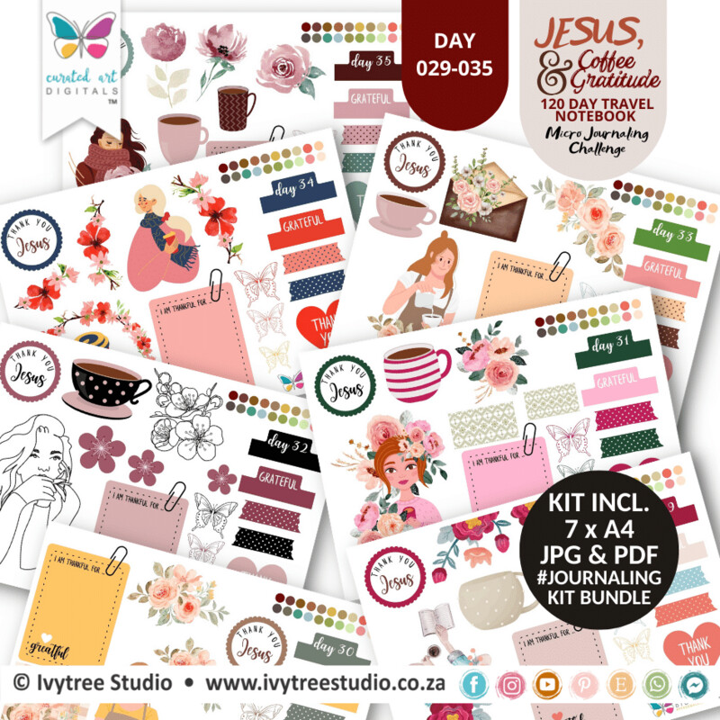 Bundle 5 - Journaling Kits - Ivytree Studio Gratitude Challenge