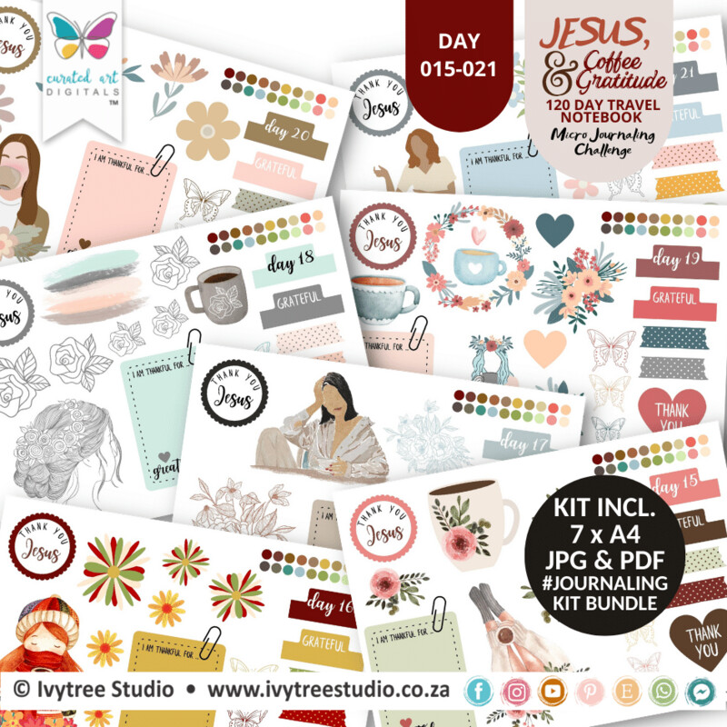 Bundle 3 - Bible Journaling Kits - Ivytree Studio Gratitude Challenge