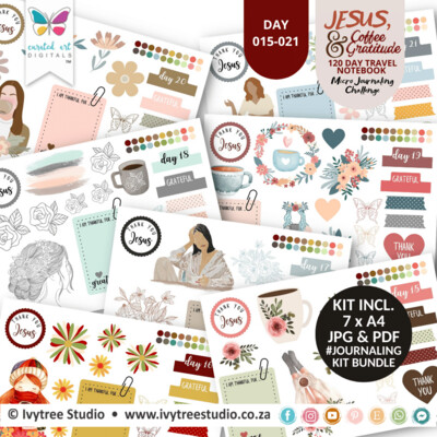 Bundle 3 - Bible Journaling Kits - Ivytree Studio Gratitude Challenge