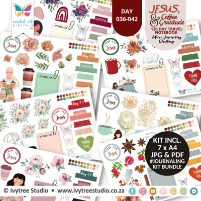 Bundle 6 - Journaling Kits - Ivytree Studio Gratitude Challenge