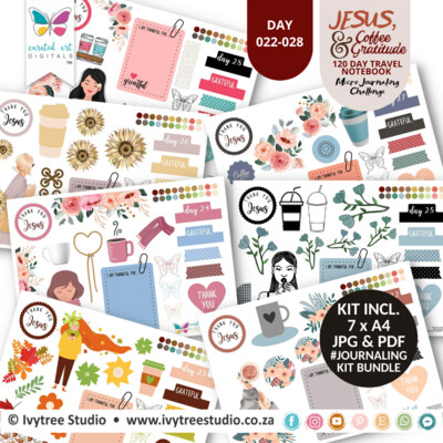 Bundle 4 - Journaling Kits - Ivytree Studio Gratitude Challenge